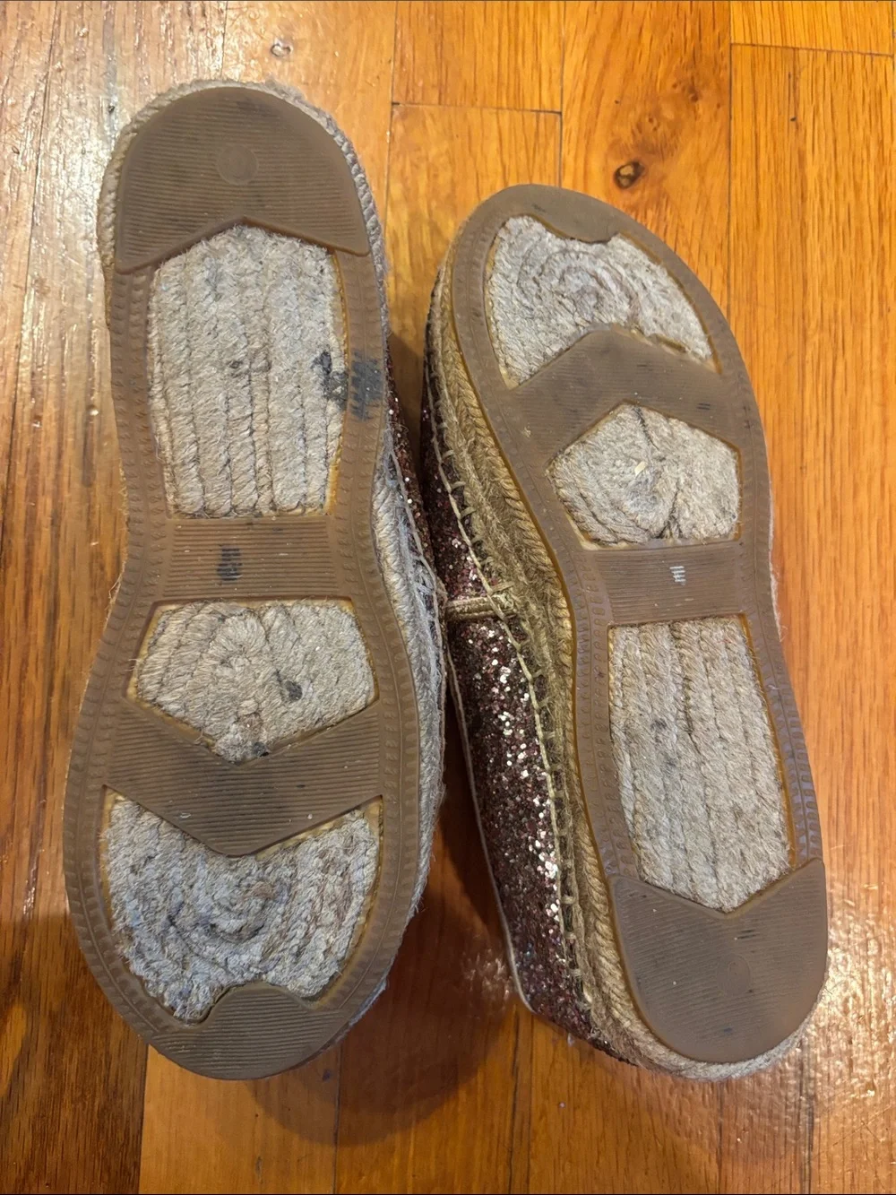 kate spade Rose Pink Glitter Slip-On Espadrilles Barbie Core size 6